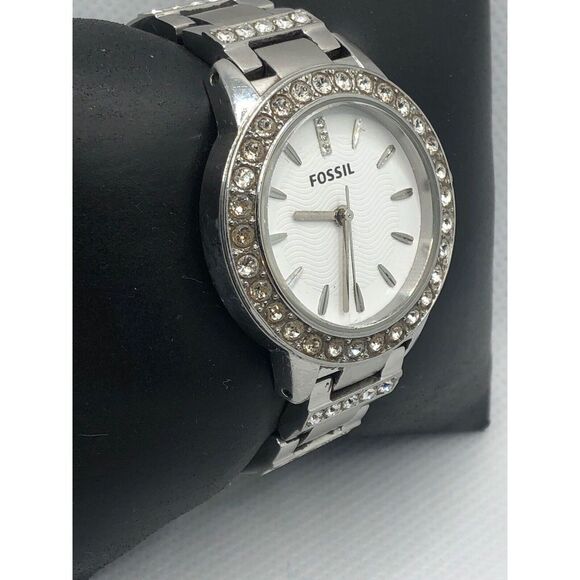 Fossil FS2362 Women's Stainless Steel Analog White Dial Quartz Wrist Watch HO312 - Picture 3 of 9